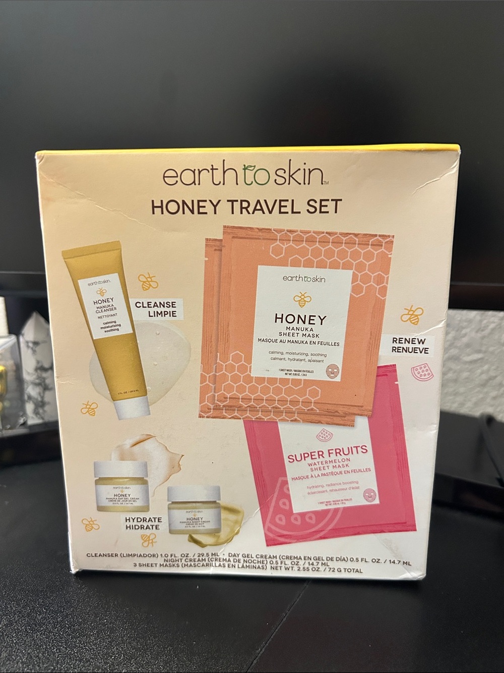 Earth To Skin Honey Travel Set